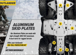 OUTLANDER/RENEGADE Aluminum Skid plates Outlander